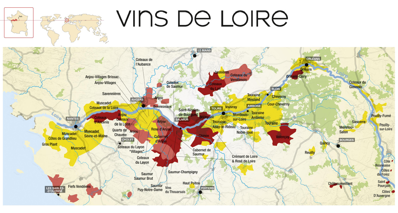 Revista Eno Estilo Mapas do vinho Vale do Loire França