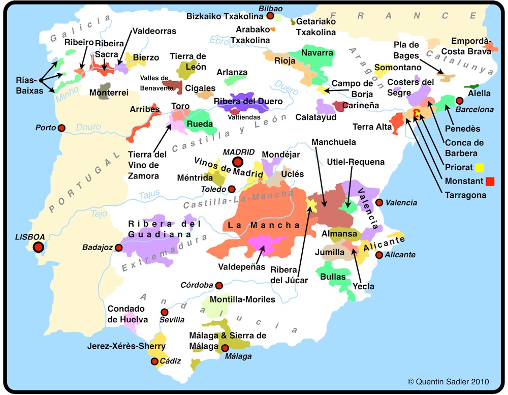 Revista Eno Estilo Mapas Do Vinho Da Espanha