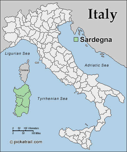 Mapa da Sardegna