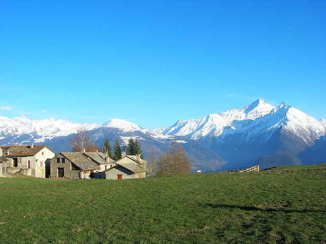 Região de vinho Valle d'Aosta - Italia