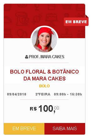 Bolo Decorado com Chantininho Red Flower